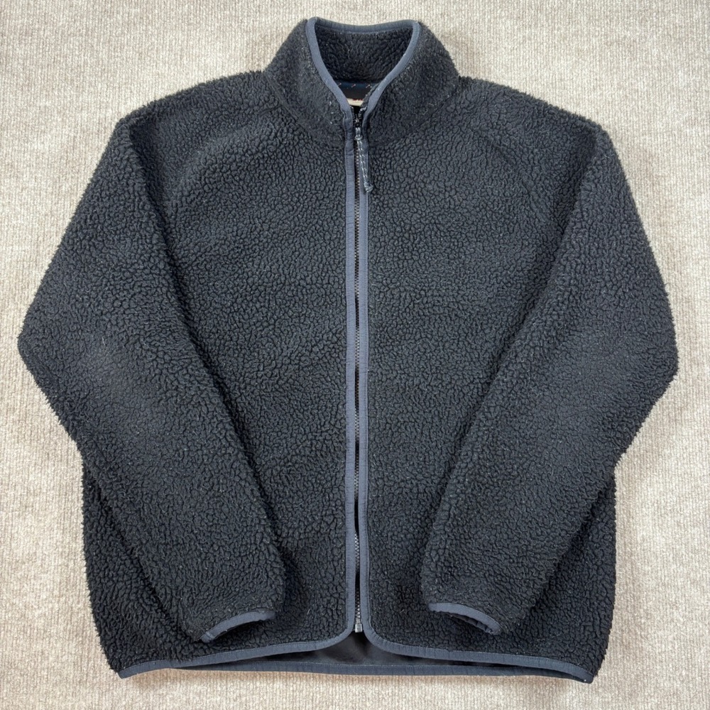 Fjallraven Black Vardag Pile Full Zip Fleece Women's Size Large